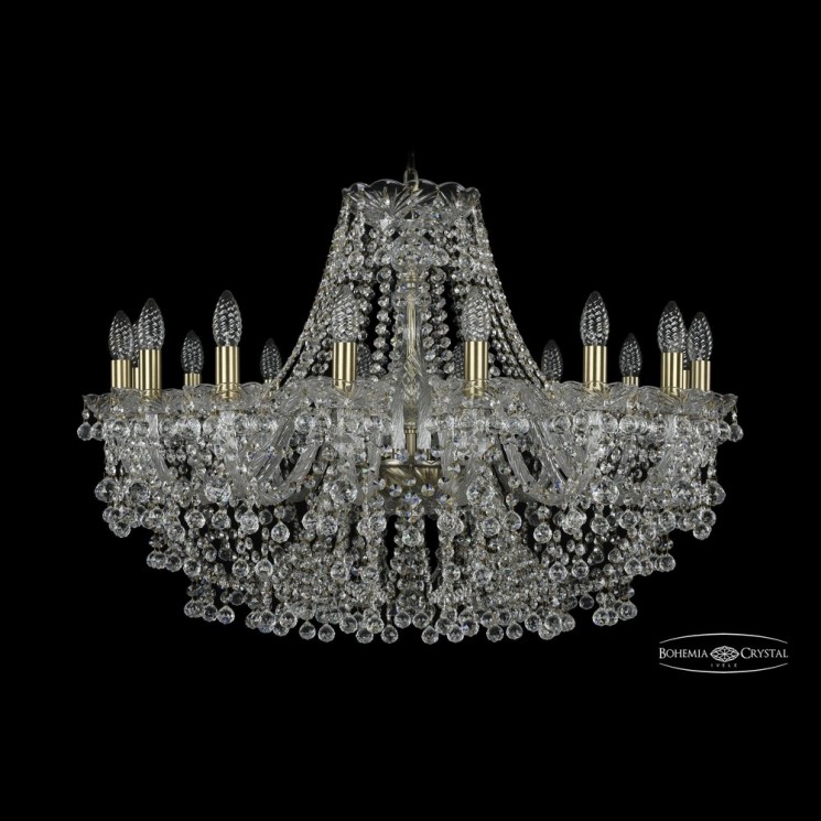 Люстра хрустальная 1409/16/300 Pa Bohemia Ivele Crystal (Стеклянный рожок)