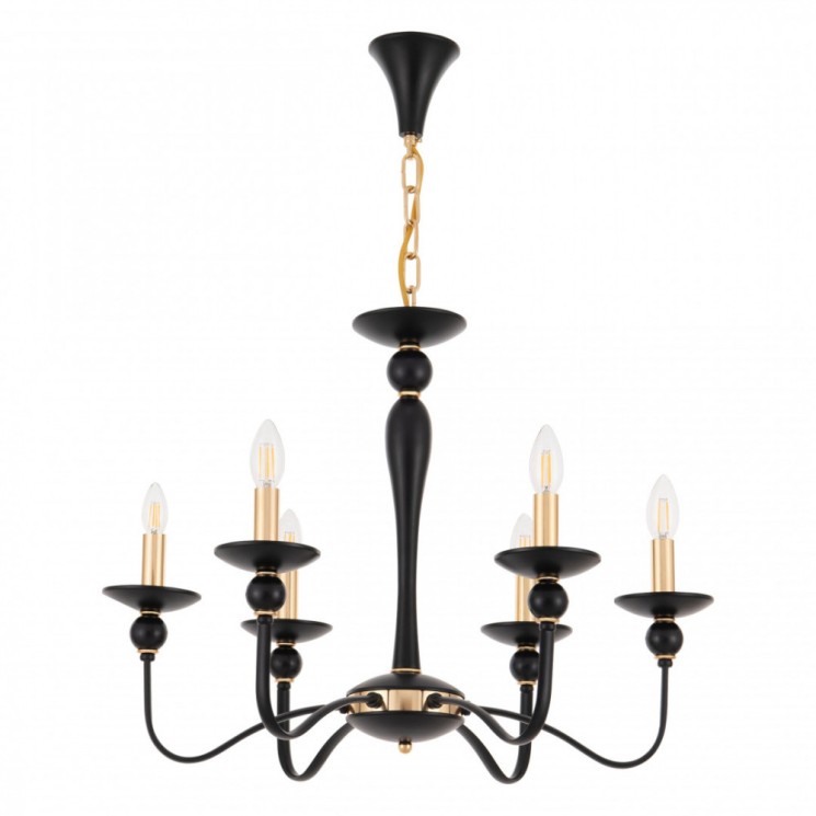 Люстра 820201.1.6.200.U.E14 Bk.Gd Arte Milano (Подвесные)