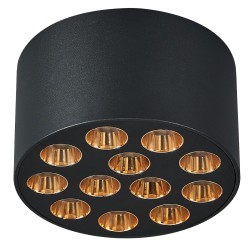 Light Star 080942 Guarda Светильник потолочный 9W 750LM 4000K, черный/золото