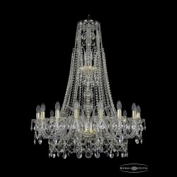 Люстра хрустальная 1411/16/300/XL-108 G Bohemia Ivele Crystal (Стеклянный рожок)