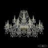 Люстра хрустальная 1411/10+5/360 G Bohemia Ivele Crystal (Стеклянный рожок)