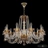 Люстра с цветным хрусталём 5402/10/300 G Amber/M-1H K721 Bohemia Ivele Crystal (5402)