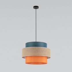 Подвесной светильник с тканевым рассеивателем                      TK Lighting  2758 Trio