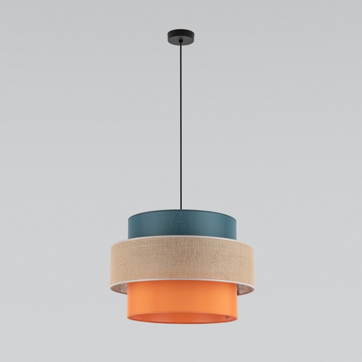 Подвесной светильник с тканевым рассеивателем                      TK Lighting  2758 Trio