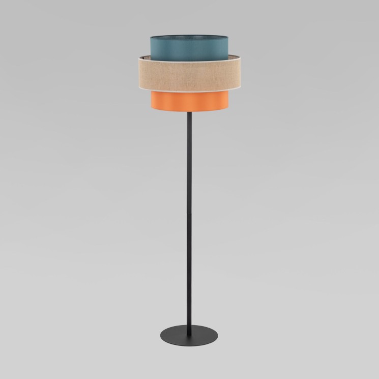 Напольный светильник с тканевым абажуром                      TK Lighting  6452 Trio
