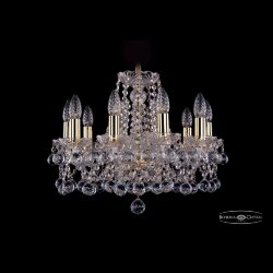 Люстра хрустальная 1413/10/165 G Balls Bohemia Ivele Crystal (Стеклянный рожок)