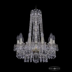 Люстра хрустальная 1403/10/160/h-61 G Bohemia Ivele Crystal (Стеклянный рожок)