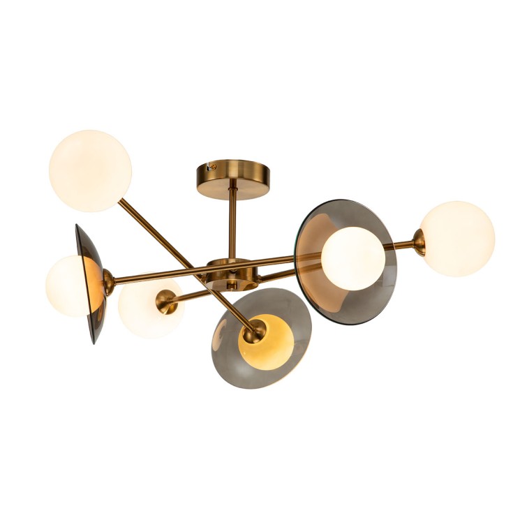 Indigo Потолочный светильник 11020/6C Brass