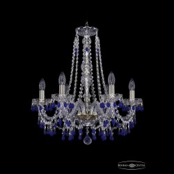 Люстра хрустальная 1410/6/195/h-60 G V3001 Bohemia Ivele Crystal (Стеклянный рожок)