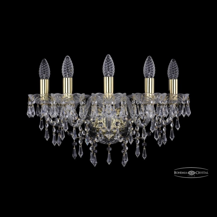 Бра хрустальные 1403B/5/160 G Bohemia Ivele Crystal (Стеклянный рожок)