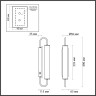 Бра с выключателем ODEON LIGHT PONTE 4270/10WL