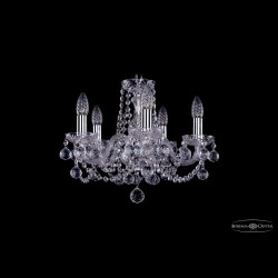 Люстра хрустальная 1402/5/141 Ni Balls Bohemia Ivele Crystal (Стеклянный рожок)