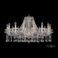 Люстра хрустальная 1413/16/360 G Bohemia Ivele Crystal (Стеклянный рожок)