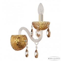 Бра с цветным хрусталём 5417B/1/165 G Amber/M-1F K721 Bohemia Ivele Crystal (С 1 лампочкой)