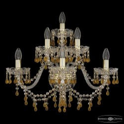 Бра хрустальные 1410B/3+2+1/240/XL G V1003 R721 Bohemia Ivele Crystal (Стеклянный рожок)