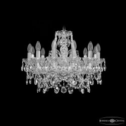 Люстра хрустальная 1411/12/195 Ni  Bohemia Ivele Crystal (Стеклянный рожок)