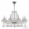 Люстра хрустальная 1413/10/300 Ni  Bohemia Ivele Crystal (Стеклянный рожок)