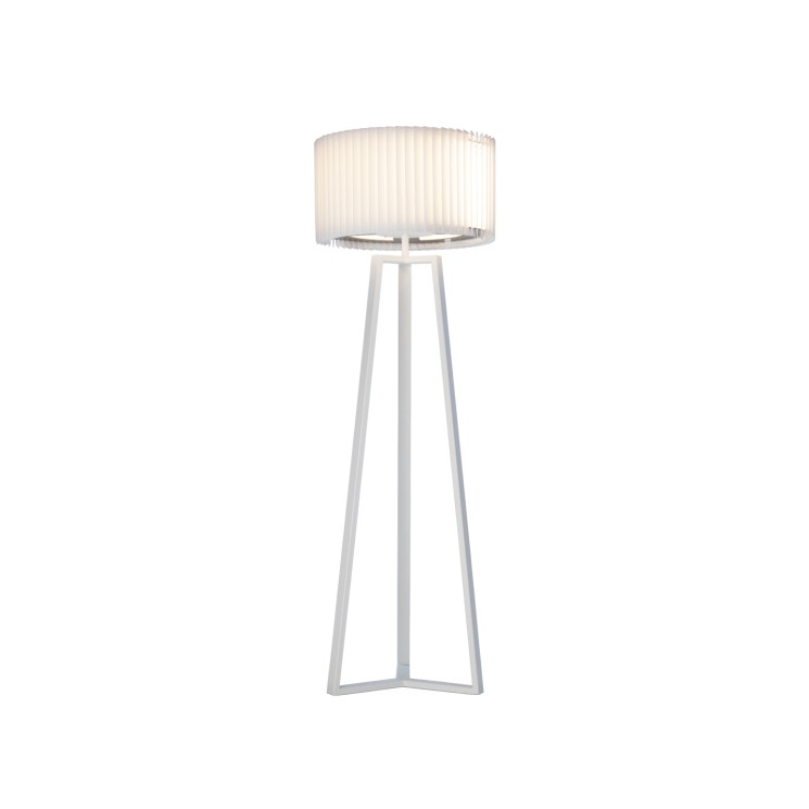 WOODLED ROTOR Floor Lamp white acrilic