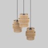Подвесной светильник с тканевыми абажурами                      TK Lighting  6098 Calisto