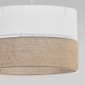 Подвесной светильник с тканевым рассеивателем                      TK Lighting  6573 Linobianco