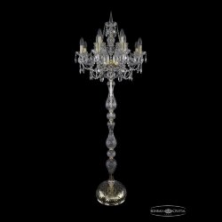 Торшер хрустальный 1411T1/8+4/195-170 G Bohemia Ivele Crystal (Стеклянный рожок)