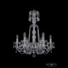 Люстра хрустальная 1402/6/195/XL-64 Ni Bohemia Ivele Crystal (Стеклянный рожок)