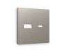 Ambrella Light Лицевая панель для розетки 2USB A+C QUANT Ambrella Volt ALFA AP3710