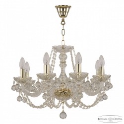 Люстра хрустальная 101/8/195 G Balls Bohemia Ivele Crystal (Стеклянный рожок)