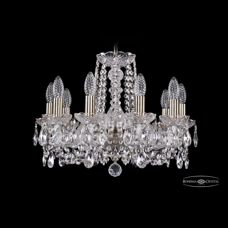 Люстра хрустальная 1402/10/160 Pa Bohemia Ivele Crystal (Стеклянный рожок)