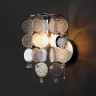 Настенный светильник с фактурным стеклом                      Bogate's  334/1 хром