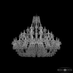 Люстра хрустальная 1409/24+12+6/530 Ni Bohemia Ivele Crystal (Стеклянный рожок)