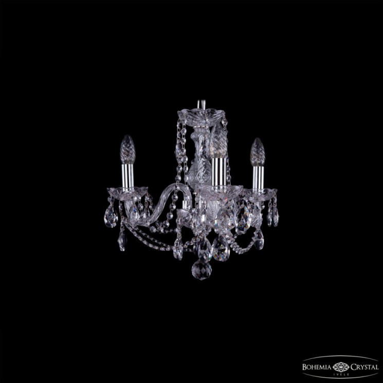 Люстра хрустальная 1402/3/141 Ni Bohemia Ivele Crystal (Стеклянный рожок)