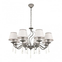 Люстра с абажуром подвесная 344710/8 GR Arte Milano (Подвесные)