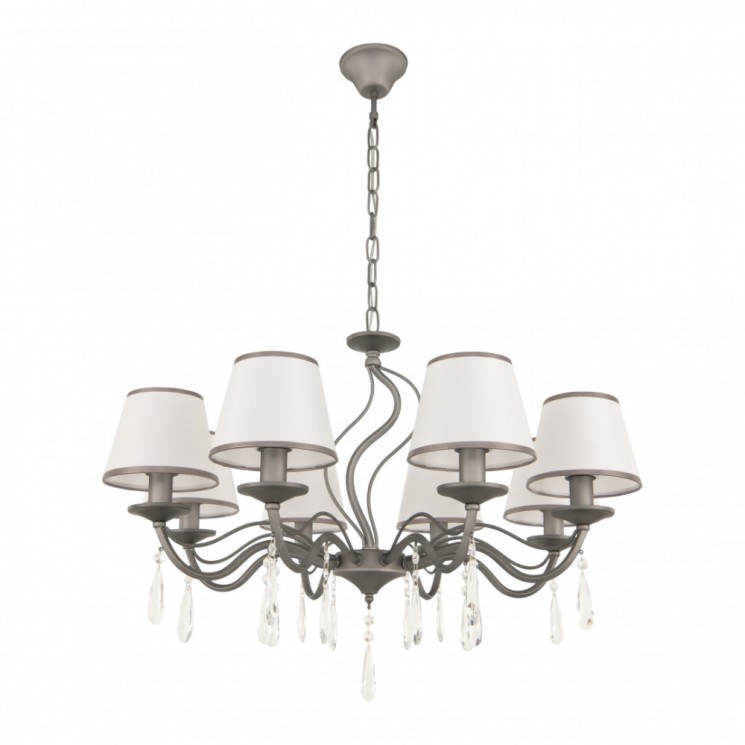 Люстра с абажуром подвесная 344710/8 GR Arte Milano (Подвесные)