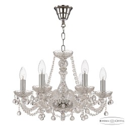 Люстра хрустальная 108/6/165 Ni Bohemia Ivele Crystal (Стеклянный рожок)