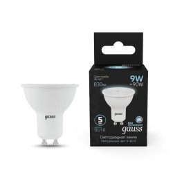 Светодиодная лампа Gauss Софит 9W 830Lm 4100K GU10 101506209101506209_GAUSS