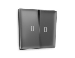 Ambrella Light Лицевая панель для 2-клавишных выключателей с подсветкой QUANT Ambrella Volt ALFA AP6540
