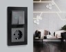 Ambrella Light Лицевая панель для 2-клавишных выключателей с подсветкой QUANT Ambrella Volt ALFA AP6540
