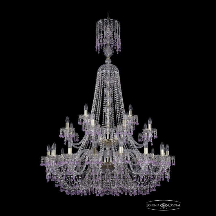 Люстра хрустальная 1410/16+8+4/400/XL-162/2d G V7010 Bohemia Ivele Crystal (Стеклянный рожок)