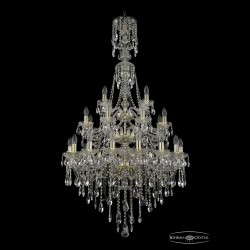 Люстра хрустальная 1415/16+8+4/300/XL-155/3d G Bohemia Ivele Crystal (Стеклянный рожок)