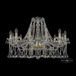 Люстра хрустальная 1413/12/300 G Balls Bohemia Ivele Crystal (Стеклянный рожок)