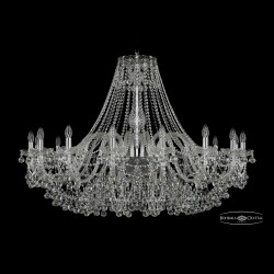 Люстра хрустальная 1409/16/460 Ni Bohemia Ivele Crystal (Стеклянный рожок)