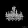 Люстра хрустальная 1411/12/240 Ni  Bohemia Ivele Crystal (Стеклянный рожок)