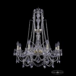 Люстра хрустальная 1411/8/240/XL-83 G Bohemia Ivele Crystal (Стеклянный рожок)