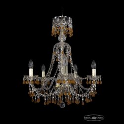 Люстра хрустальная 1410/5/195/XL-66 G V1003 Bohemia Ivele Crystal (Стеклянный рожок)