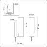 Настенный светильник с выключателем ODEON LIGHT TINGI 2660/1W