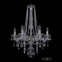 Люстра хрустальная 1415/6/200/h-75 G Bohemia Ivele Crystal (Стеклянный рожок)