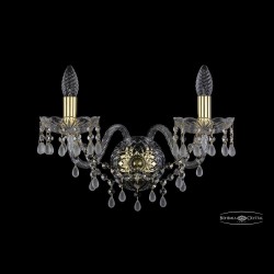 Бра хрустальные 1410B/2/195/XL G V0300 Bohemia Ivele Crystal (Стеклянный рожок)