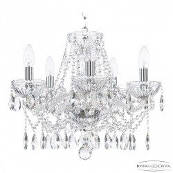 Люстра с цветным хрусталём 5413/5/141 Ni Clear/M-1G Bohemia Ivele Crystal (5413)