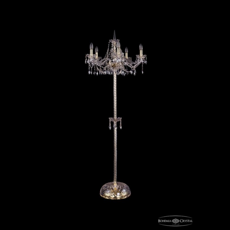 Торшер хрустальный 1413T2/5/200-160 G Bohemia Ivele Crystal (Стеклянный рожок)